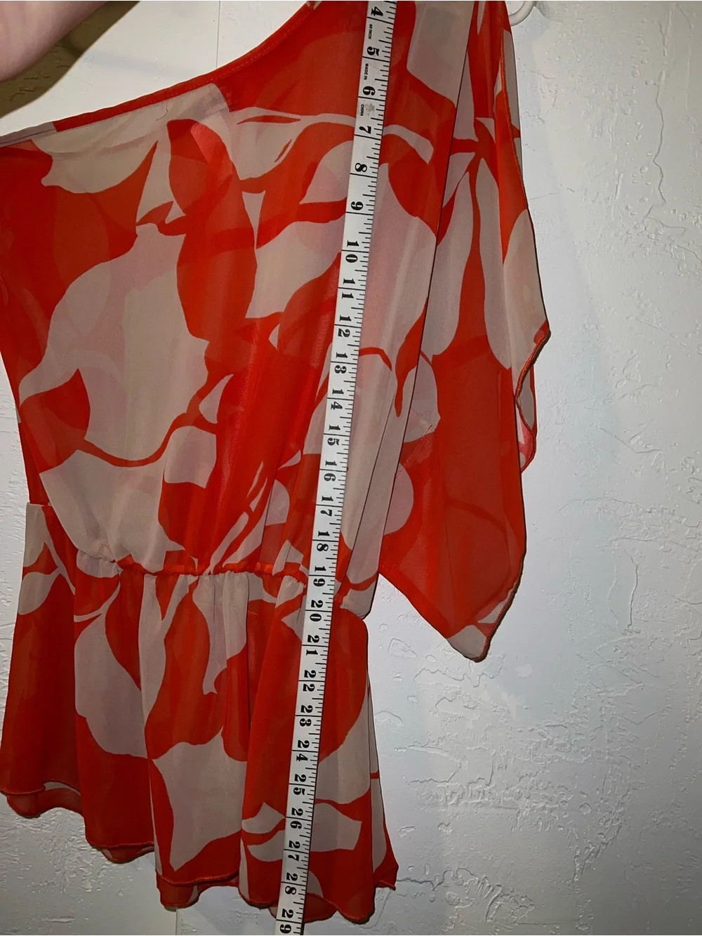 Vintage Y2K Body Central Sheer Summer Off The Shoulder Blouse - Picture 7 of 9